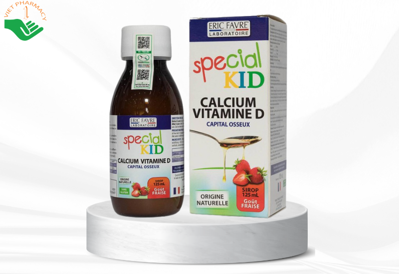 Siro Special Kid Calcium Vitamine D bổ sung Calci và Vitamin D giúp xương, răng chắc khỏe (125ml)