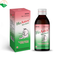 Siro thuốc HoAstex hỗ trợ giảm ho trong viêm họng, viêm phế quản, viêm khí quản (chai x 90ml)