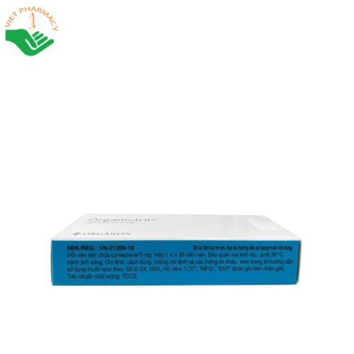 Thuốc kê đơn Organon Orgametril (hộp 1 vỉ x 30 viên)