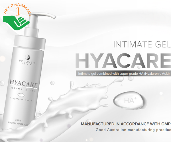 Gel cấp ẩm làm sáng,trẻ hóa vùng kín Hyacare Intimate Gel 150ml