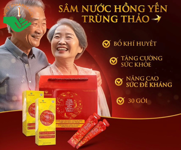Sâm uống hồng yến trùng thảo