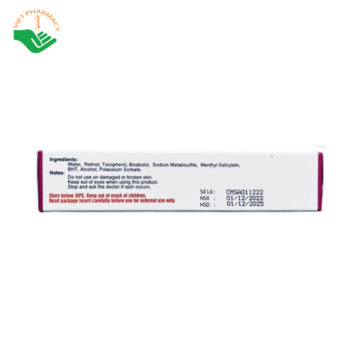 Kem hỗ trợ trị mụn Strong Acnes Retinol Gel 20g