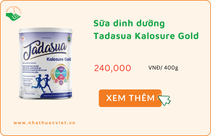 Sữa dinh dưỡng hỗ trợ hồi phục sức khỏe Tadasua Kalosure Gold