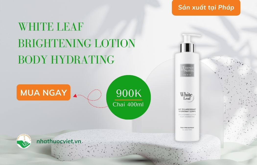 Sữa dưỡng ẩm toàn thân cho da khô White Leaf Brightening Lotion Body Hydrating