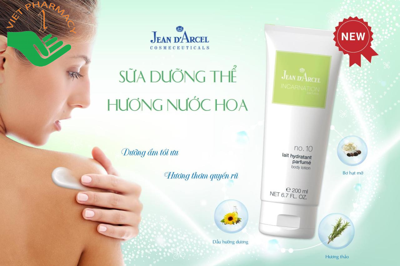 Sữa dưỡng thể hương nước hoa Jean Darcel Perfumed Body Lotion Incarnation No.10