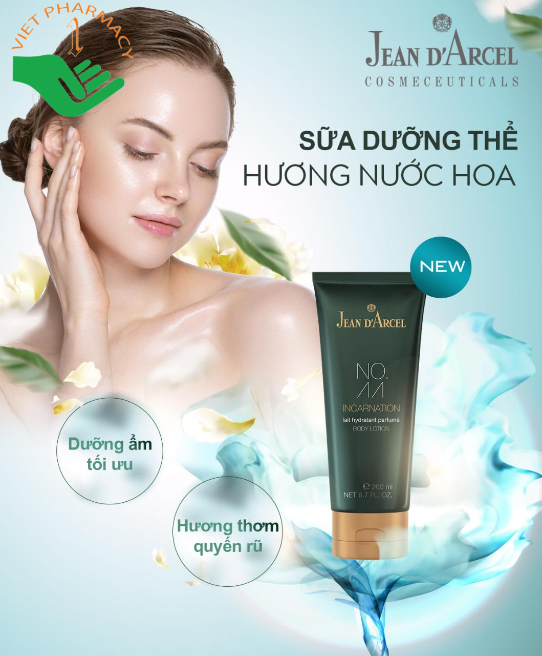 Sữa dưỡng thể hương nước hoa Jean Darcel Perfumed Body Lotion Incarnation No.11