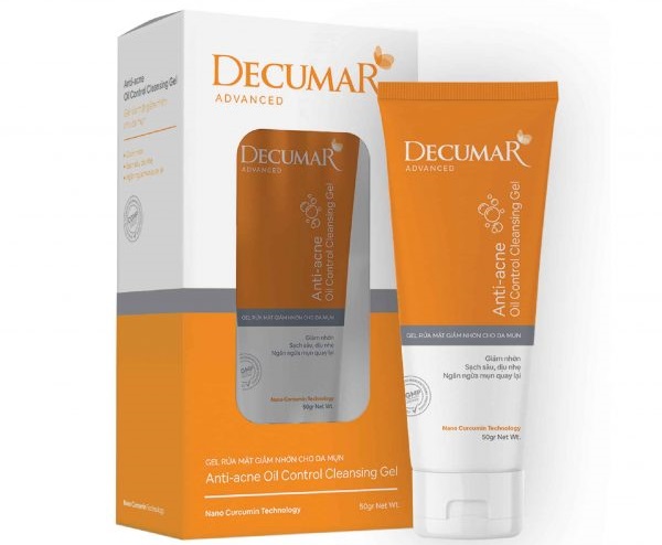 Sữa rửa mặt da dầu mụn Decumar Anti- Acne Oil Control cleansing Gel