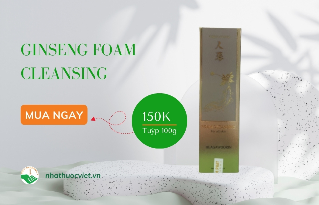Sữa rửa mặt nhân sâm cho nam Ginseng Foam Cleansing
