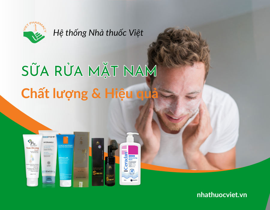 Sữa rửa mặt nam chất lượng hiện nay