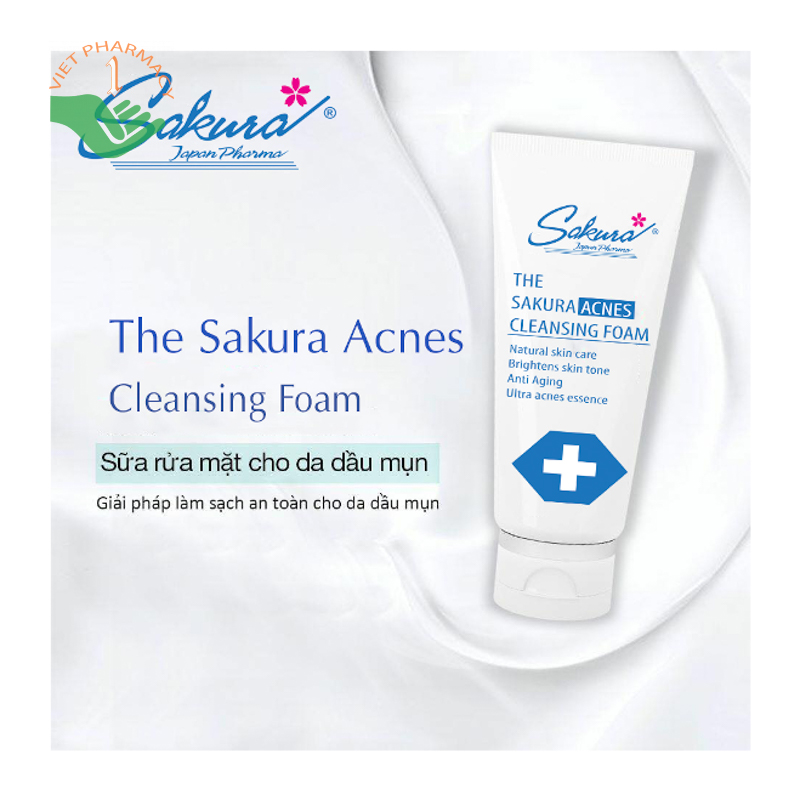 Sữa rửa mặt The Sakura Acnes Cleansing Foam