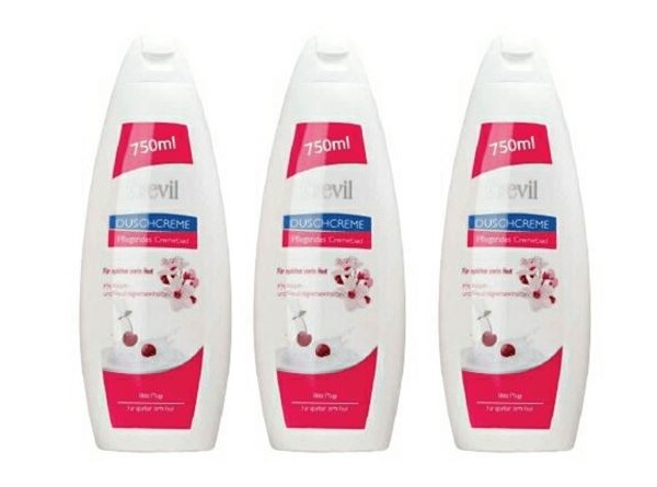 Sữa tắm trắng da tinh chất anh đào Crevil Duschcreme Mit Kirschen
