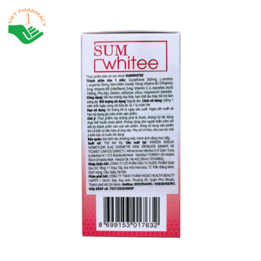 Viên uống trắng da, chống lão hóa SumWhitee