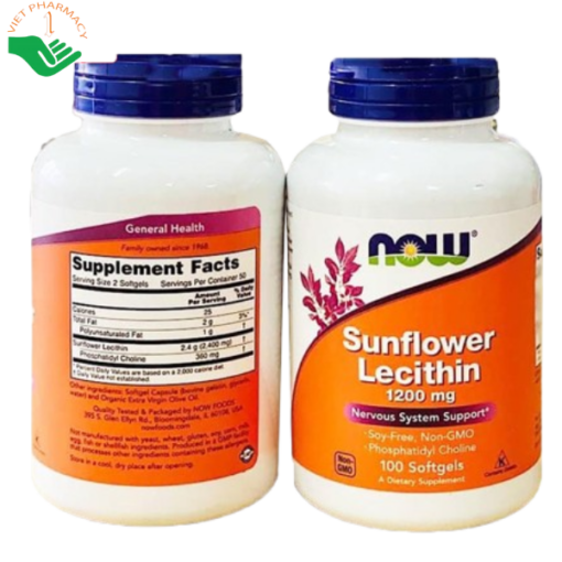 Viên uống Sunflower Lecithin 1200mg