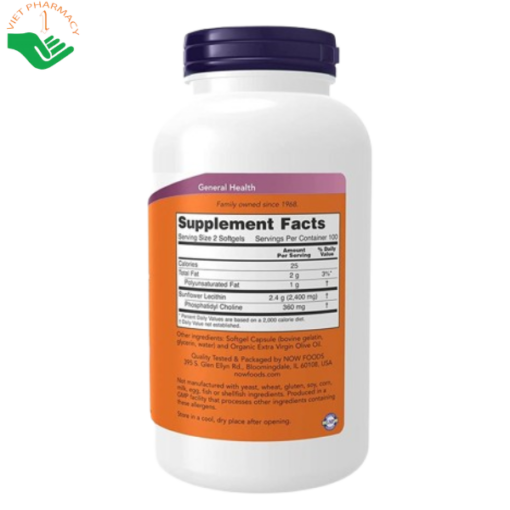 Viên uống Sunflower Lecithin 1200mg