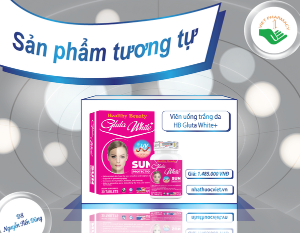 Tham khảo viên uống trắng da Healthy Beauty Gluta White +