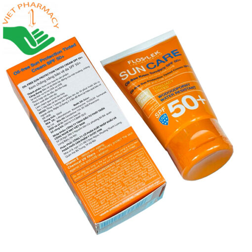 Kem chống nắng Floslek Sun Care Oil-Free Toning Cream SPF 50+ 50ml