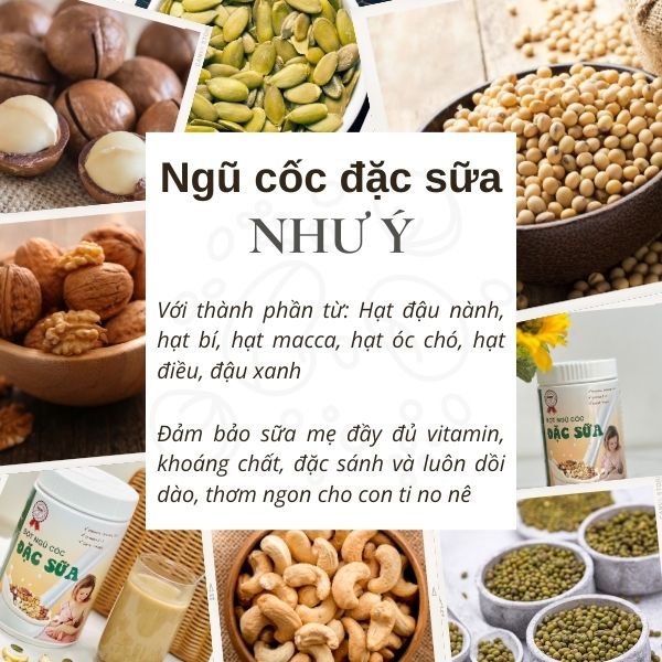 Thành phần dinh dưỡng của Ngũ cốc đặc sữa Như Ý