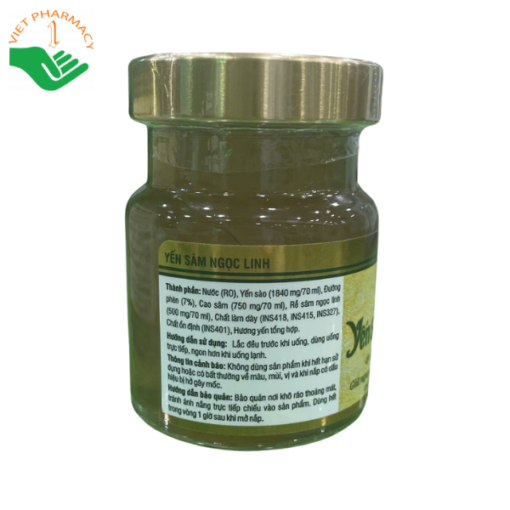 Nước yến Sâm Ngọc Linh - Đường phèn (Hũ 70ml)
