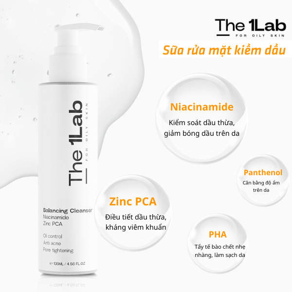 Thành phần của sữa rửa mặt The 1Lab