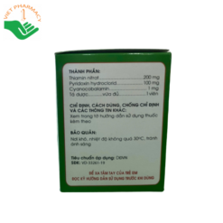 Thuốc điều trị bệnh dây thần kinh Hovinlex Thephaco (Hộp 10 vỉ × 10 viên)