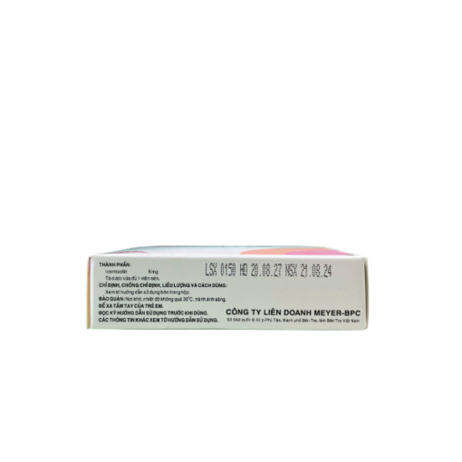 Thuốc điều trị giun chỉ Onchocerca, giun lươn ở ruột Envix 6 (Hộp 2 vỉ x 2 viên nén)
