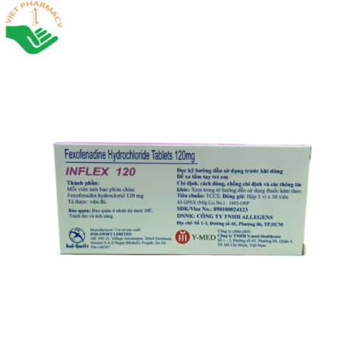 Thuốc Fexofenadine Hydrochloride Tablets 120mg