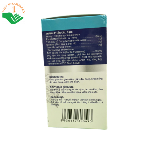 Viên tinh dầu Hd Happy Euca Happytool (10 vỉ x 10 viên)