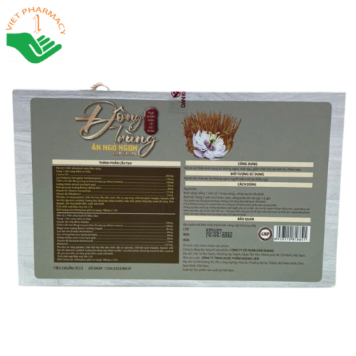 Viên uống Đông Trùng Ăn Ngủ Ngon Dân Khang (Hộp 2 lọ x 30 viên)