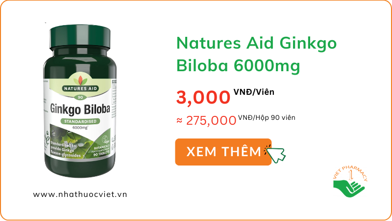 Natures Aid Ginkgo Biloba 6000mg