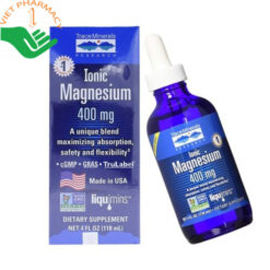 Ionic magnesium 400mg Trace Minerals bổ sung ion vi lượng, giảm stress