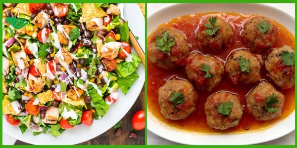 Thịt viên kho nước mắm rau củ trộn