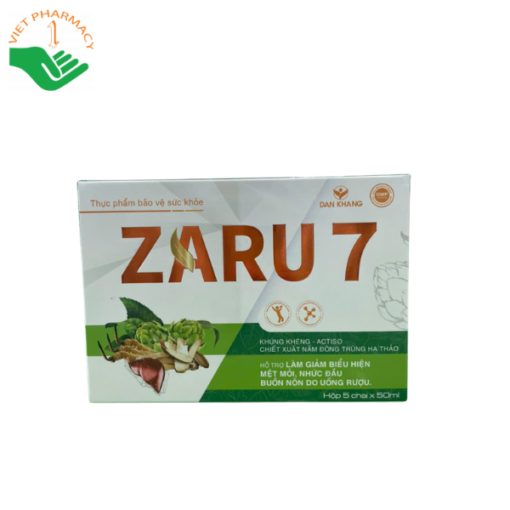 Thực phẩm bảo vệ sức khỏe ZARU 7 (hộp 5 chai x 50ml)