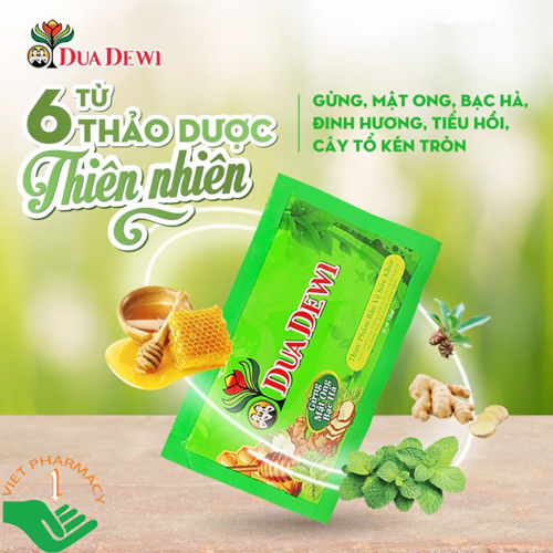 Thực phẩm bảo vệ sức khỏe DUA DEWI hỗ trợ giảm cảm cúm hiệu quả.