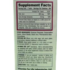 Thực phẩm bảo vệ sức khỏe Folic Acid Plus Iron