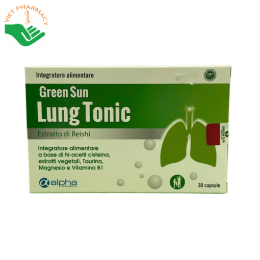 Thực phẩm bảo vệ sức khỏe Green Sun Lung Tonic (Hộp 30 Viên)