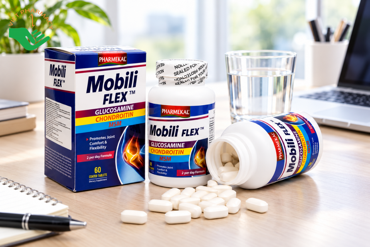 PHARMEKAL Mobili Flex – Hỗ trợ chăm sóc sụn khớp, giảm đau do thoái hóa khớp