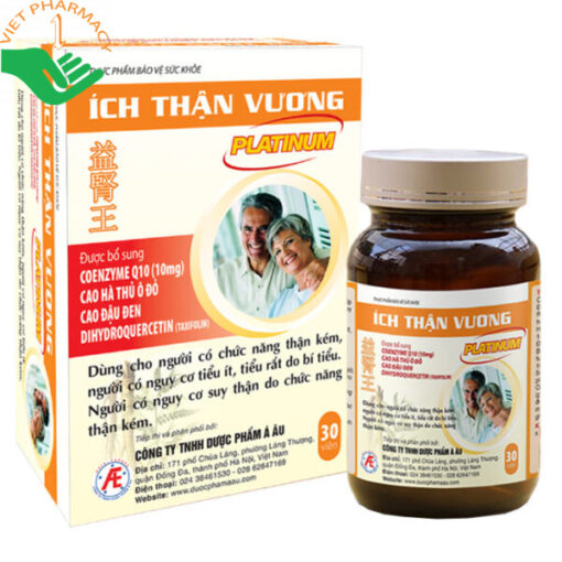 Viên uống Ích Thận Vương Platinum hỗ trợ thận khỏe mạnh (hộp 30 viên)