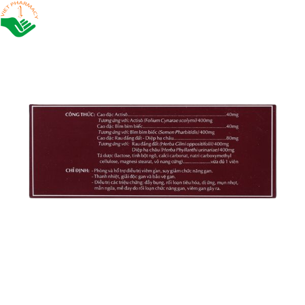 Thuốc LIVERBIL OPC phòng và hỗ trợ điều trị viêm gan, suy giảm chức năng gan (Hộp 5 vỉ x 10 viên)