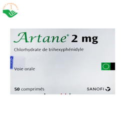 Thuốc Artane 2mg Sanofi điều trị Parkinson (2 vỉ x 25 viên)
