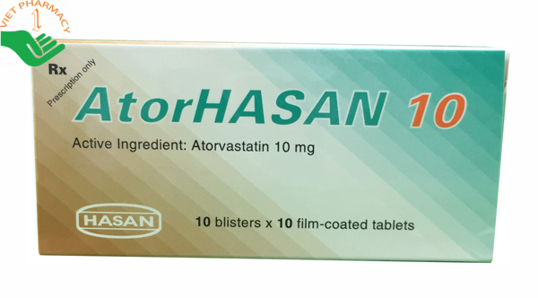 Thuốc AtorHasan 10mg.
