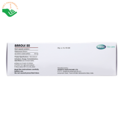Thuốc Barole 20 Mega We care trị viêm loét do trào ngược dạ dày, thực quản (10 vỉ x 10 viên)