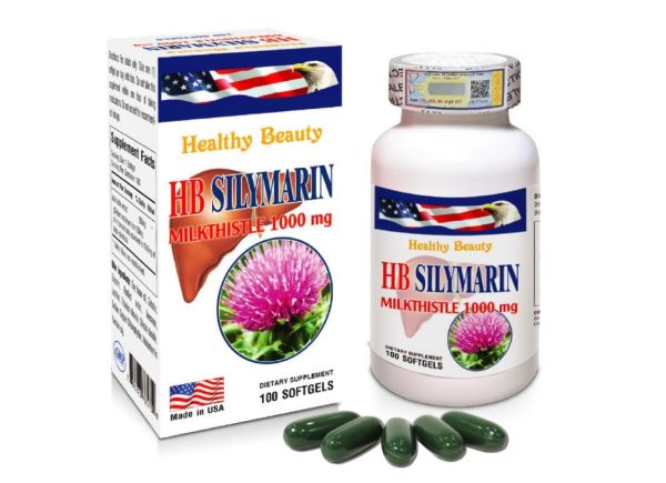 Thuốc bổ gan của mỹ Healthy Beauty HB Silymarin Milkthistle