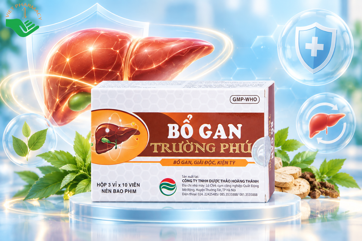 Thuốc Bổ Gan Trường Phúc giải độc gan, chống dị ứng, lở ngứa (3 vỉ x 10 viên)