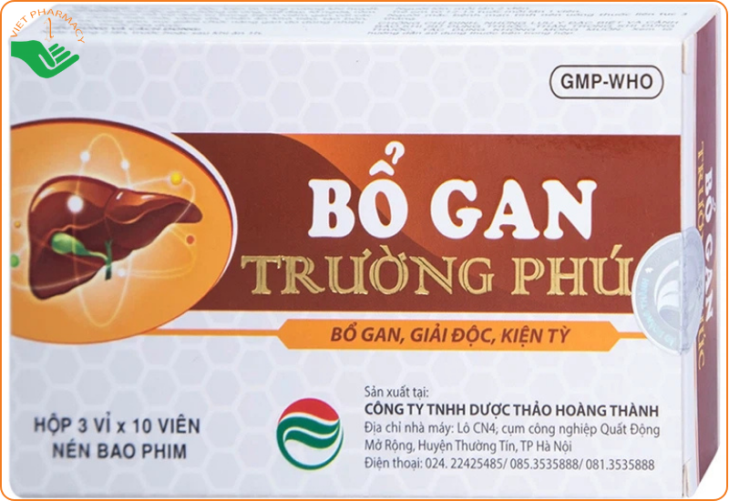 Thuốc Bổ Gan Trường Phúc bổ gan, giải độc, kiện tỳ (3 vỉ x 10 viên)
