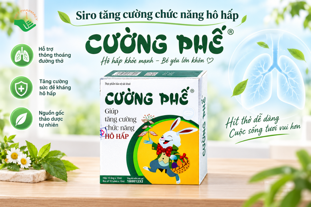 Siro tăng cường chức năng hô hấp Cường Phế