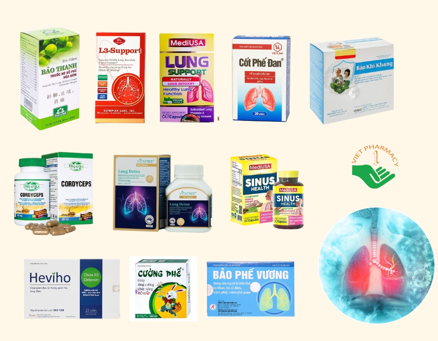 Top 10+ TPCN, thuốc bổ phổi tốt nhất hiện nay