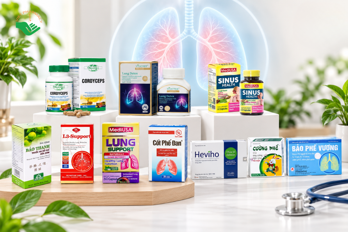 Top 10+ TPCN, thuốc bổ phổi được đánh giá cao hiện nay