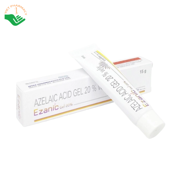 Kem bôi da Ezanic Gel 20% trị mụn, giảm thâm (Hộp 1 tuýp 15g)