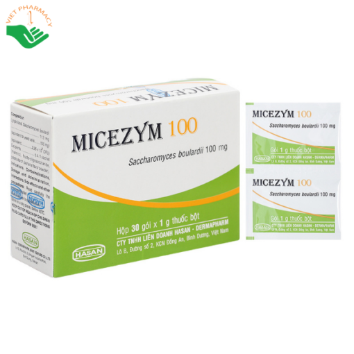 Thuốc bột Micezym 100 bổ sung để phòng ngừa và trị tiêu chảy (30 gói x 1g)