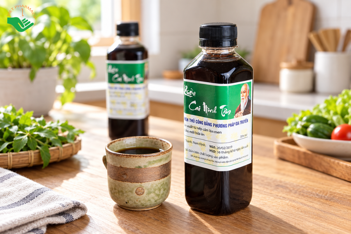 Thuốc cai rượu Minh Tâm hỗ trợ giảm cảm giác thèm rượu và đào thải độc tố (Chai 350ml)